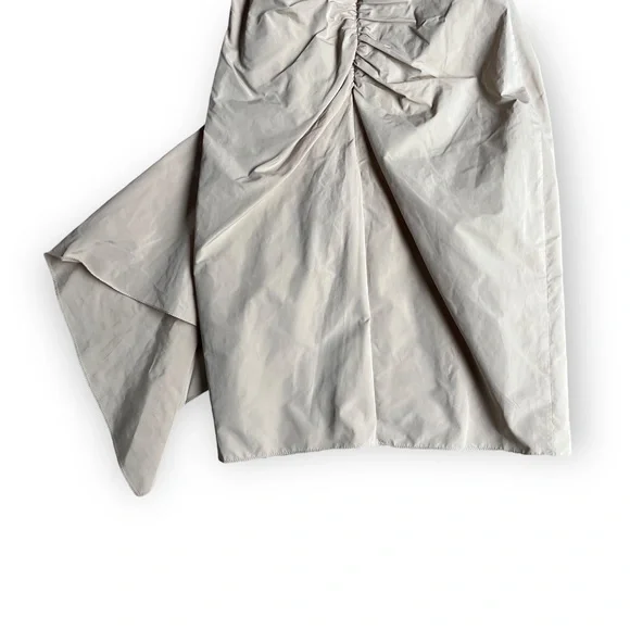 BCBGMaxAzria Beige Bow Sweetheart Cocktail Dress - Picture 6 of 6